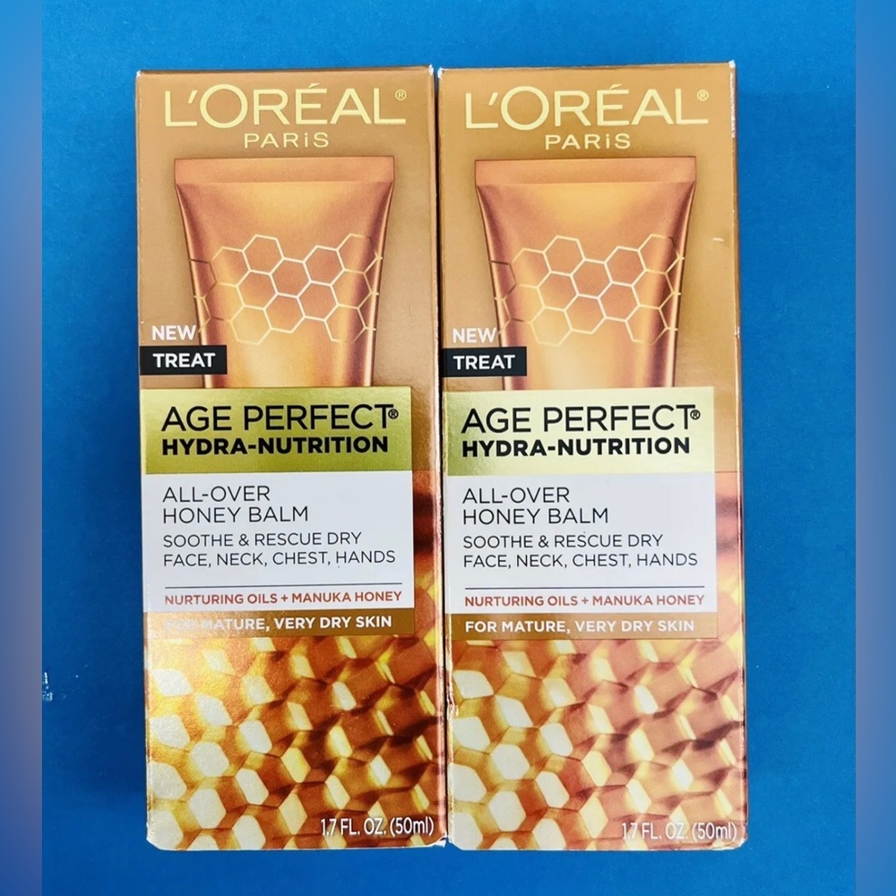 L'Oreal Age Perfect Hydra-Nutrition All-Over Honey Balm + Manuka Skincare 2 PACK